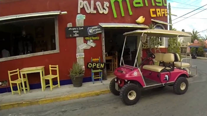 Alquiler de carritos de golf en Isla Mujeres